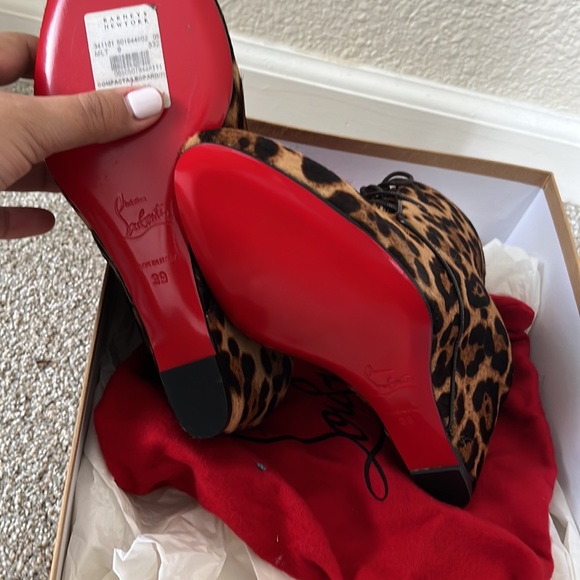 CHRISTIAN LOUBOUTIN COMPACTA 70 PONY LEOPARD LUXOR - Picture 3 of 5